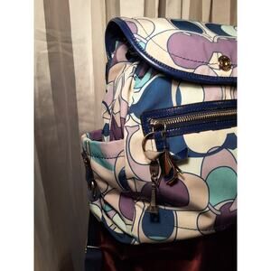COACH PURSE/BACKPACK, KYRA SCARF PRINT
